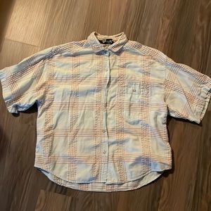 80’s Krazy Kat vintage short sleeve button down top!